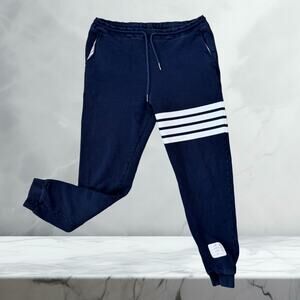 Thom Browne Classic Loopback 4-Bar Sweatpants – Iconic Varsity Luxe